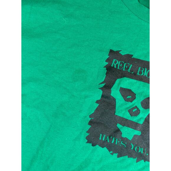 VINTAGE Reel Big Fish Hates You Shirt Mens 2XL Green Graphic Ska Music Band Tee - Picture 4 of 7